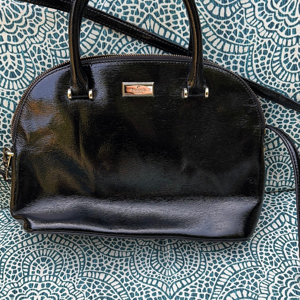 Kate Spade Black Satchel with Structured Design